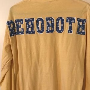 Rehoboth Beach long sleeve yellow t